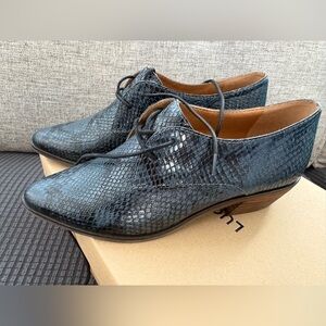 Lucky Brand Lk-Erreka Snakeskin Women's Loafers-Indigo